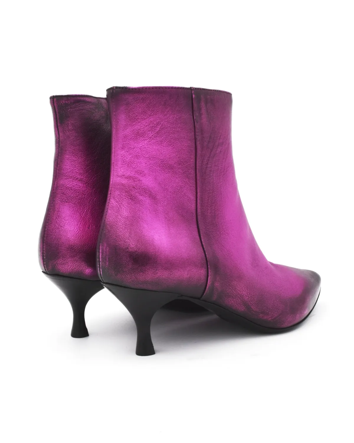 Strategia Pink Kitten Heel Boot