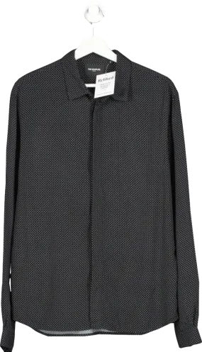 The Kooples Black Polka-dot Shirt UK M