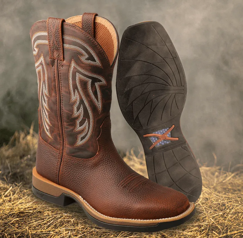 Twisted X Mens 11 Tech X Boots Mahogany/Mocha