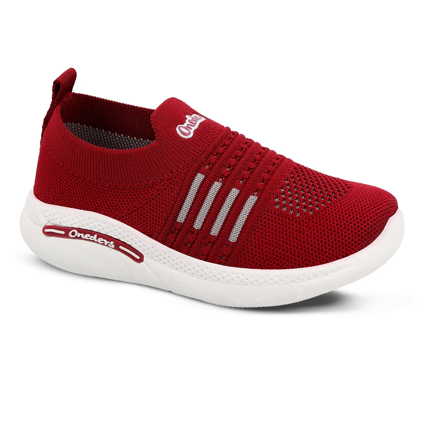 Walkaroo Kids Pull-on Sock Shoes - WK335 Maroon