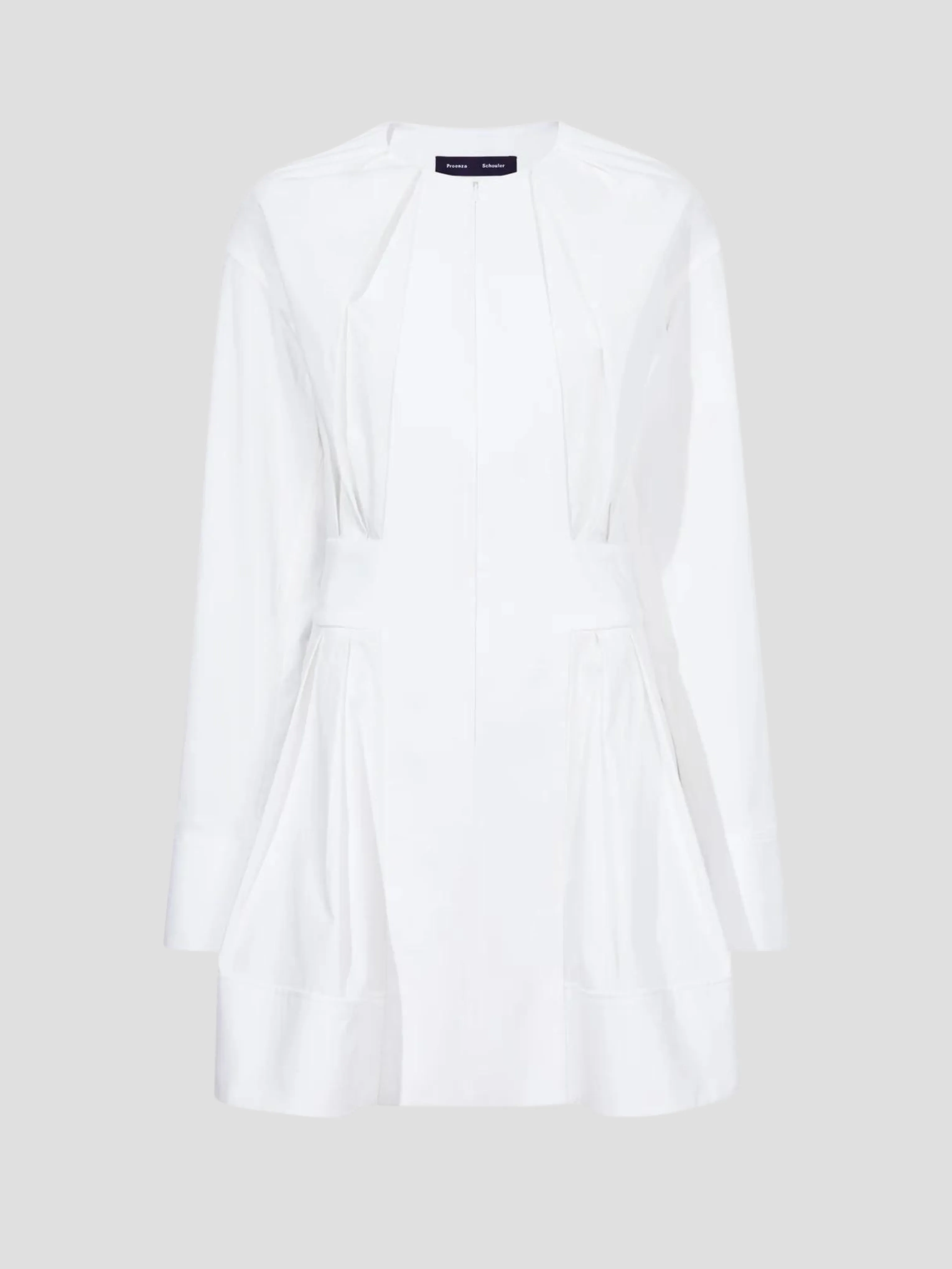 White Eco Poplin Mini Dress