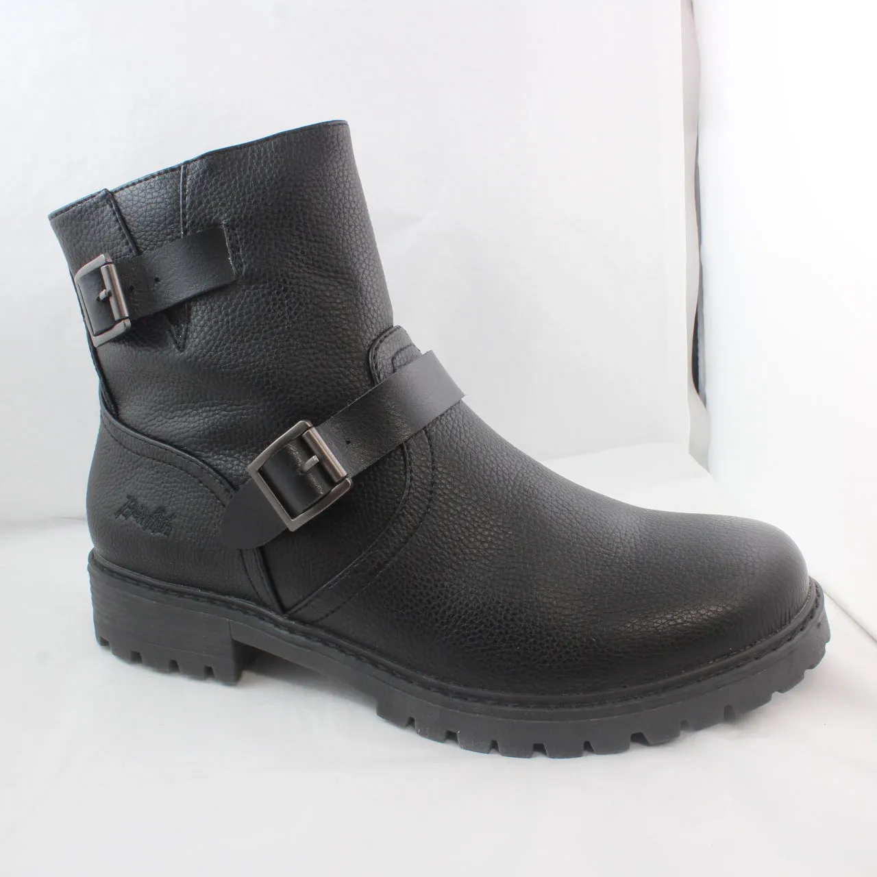 Womens Blowfish Reman Buckle Boot Black