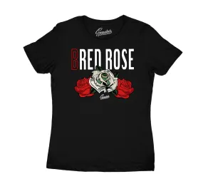 Womens Lipstick 14 Shirt - Bred Rose - Black