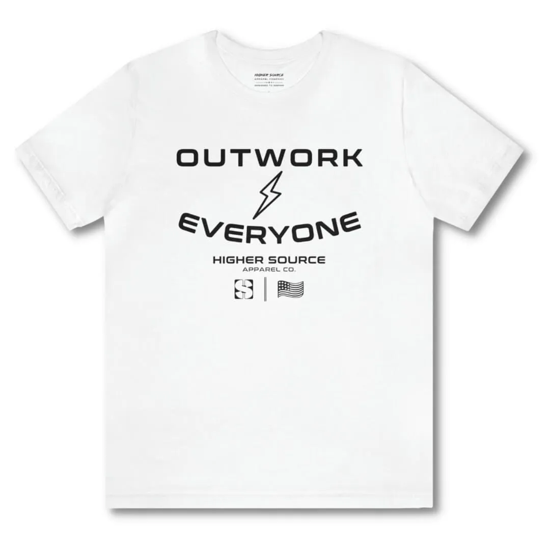 Women's Outwork Everyone Tee - White / Black