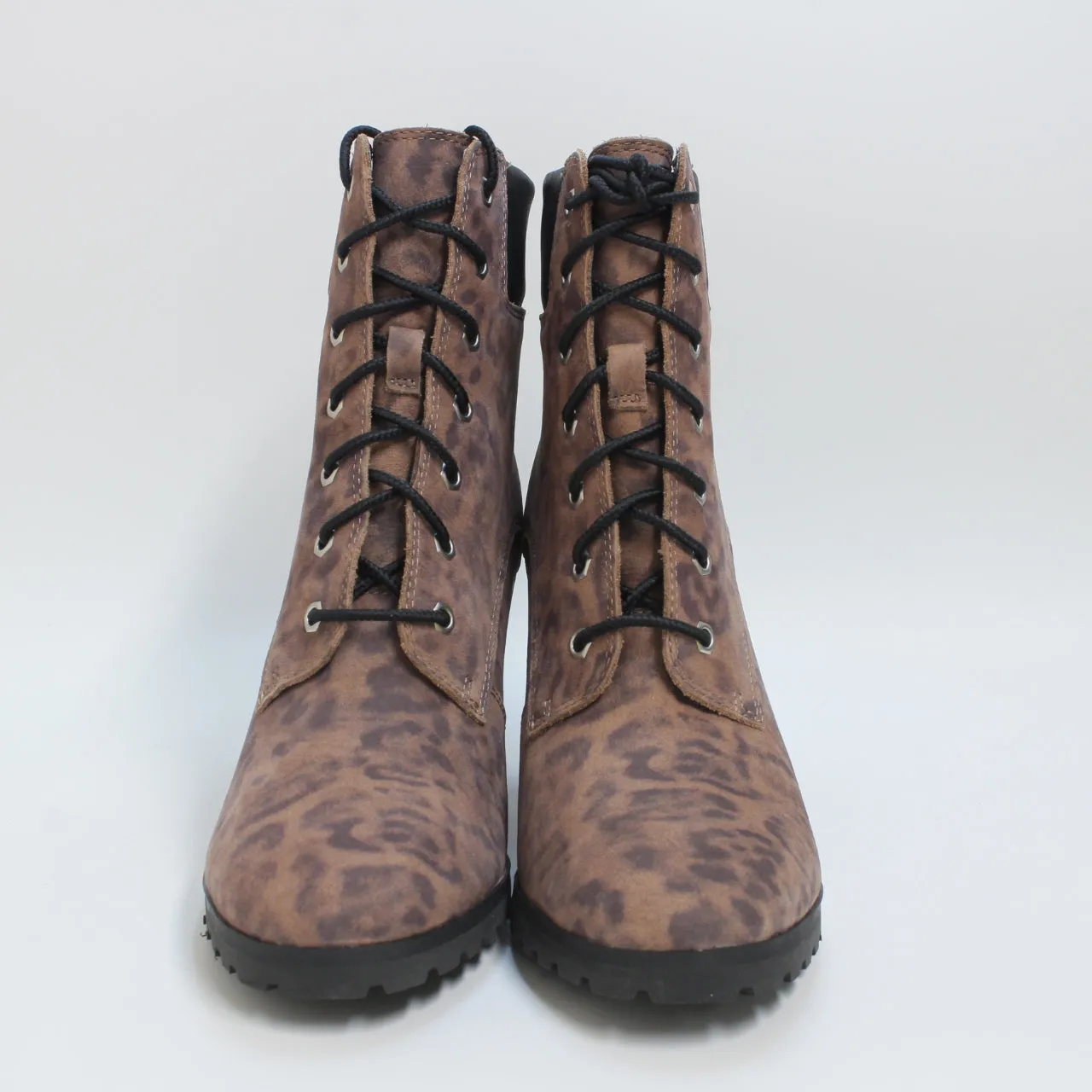 Womens Timberland Allington 6 Lace Boots Leopard Brown