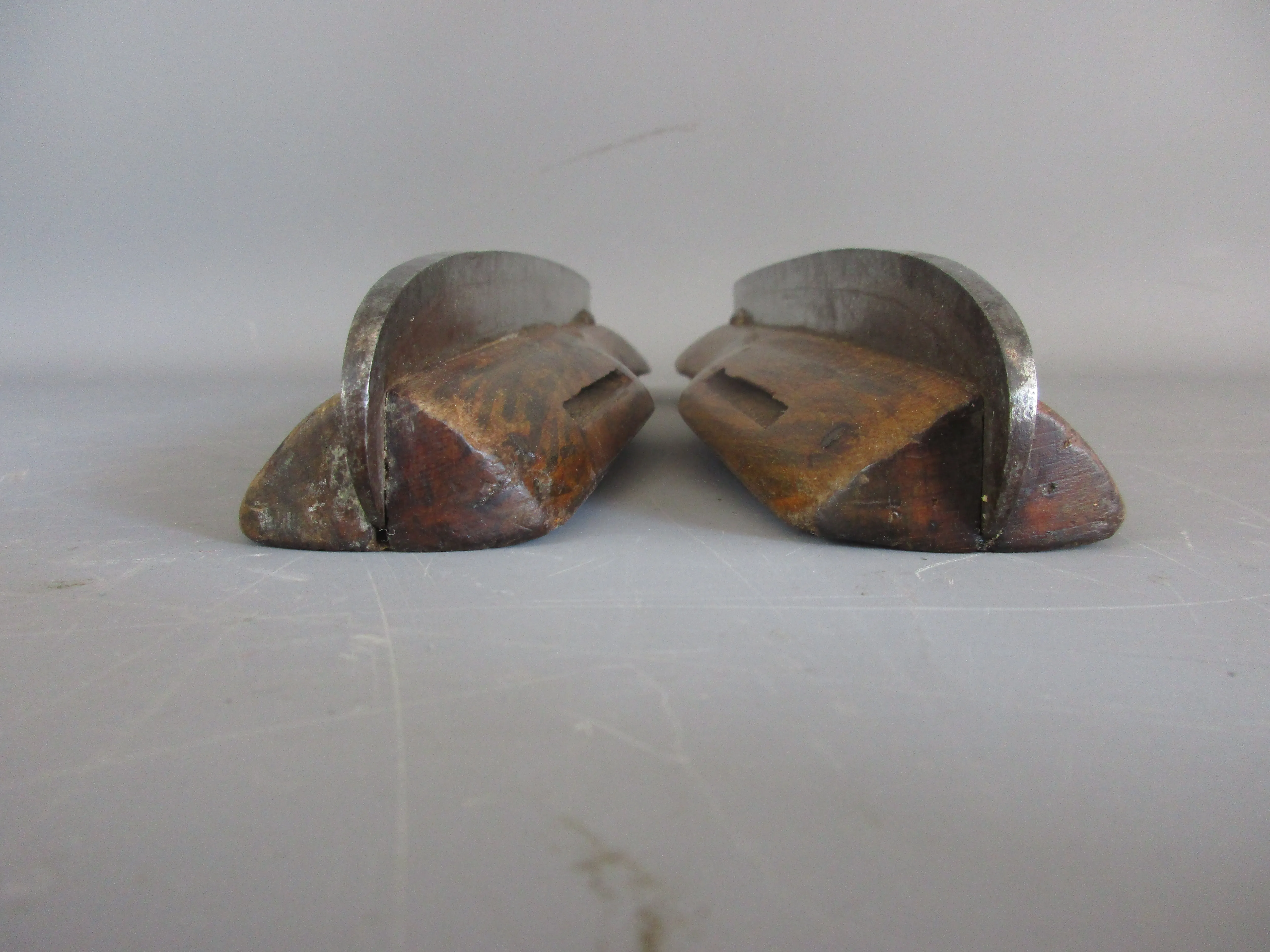 Wooden Ice Skates Skating Blades Antique Victorian